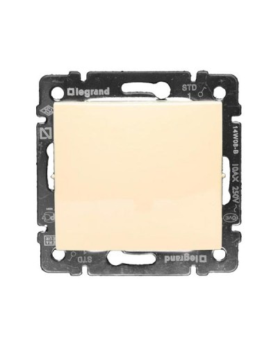 Выключатель без фиксации Legrand серии Valena. Цвет Слоновая кость.