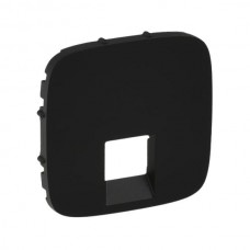 Панель лицевая Legrand розеток RJ11, RJ45 серии Valena-Allure. Цвет Антрацит.