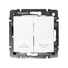 Выключатель управления жалюзи/рольставни Legrand серии Valena. Цвет Белый.