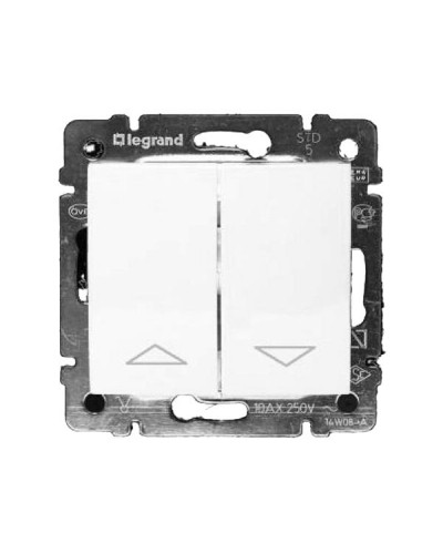 Выключатель управления жалюзи/рольставни Legrand серии Valena. Цвет Белый.