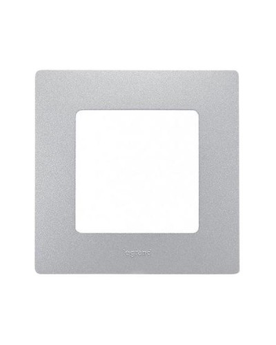 Рамка Legrand 1 пост серии Etika. Цвет Алюминий.