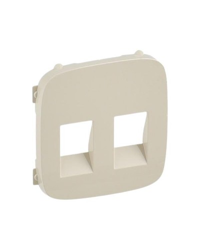 Панель лицевая Legrand двойных аудио розеток серии Valena-Allure. Цвет Слоновая кость.