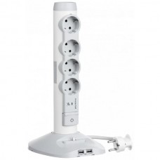 Удлинитель Legrand 2хUSB+microUSB+4х(2К+З).