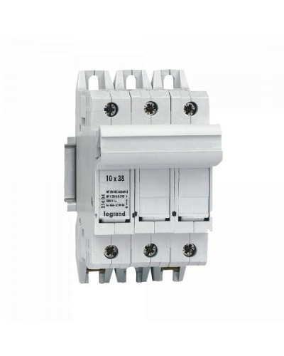 Выключатель-разъединитель Legrand SP 38 - 3 полюса - 3 модуля - для промышленных предохранителей 10х38. Артикул   021404
