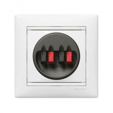 Розетка для динамиков Legrand серии Valena. Цвет Белый.