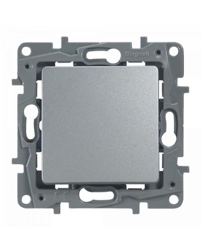 Переключатель Legrand промежуточный серии Etika. Цвет Алюминий.