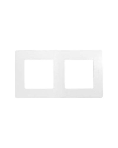 Рамка Legrand 2 поста серии Etika. Цвет Белый.