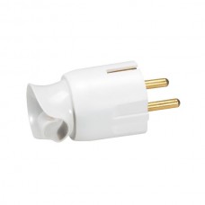 Вилка Legrand 2К+З. Цвет Белый.