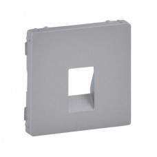 Панель лицевая Legrand аудио розеток серии Valena-Life. Цвет Алюминий.