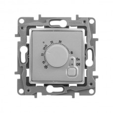 Термостат теплого пола Legrand серии Etika. Цвет Алюминий.