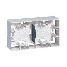 Коробка накладная Legrand 2 поста серии Etika. Цвет Белый.