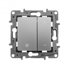 Выключатель с опцией светорегулирования Legrand серии Etika. Цвет Алюминий.