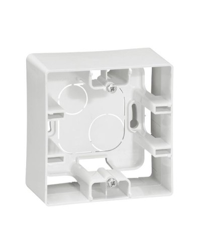 Коробка накладная Legrand 1 пост серии Etika. Цвет Белый.