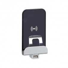 Модуль беспроводной зарядки Legrand Qi 1А серии Valena Allure. Цвет Антрацит.