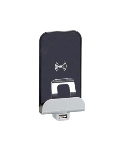 Модуль беспроводной зарядки Legrand Qi 1А серии Valena Allure. Цвет Антрацит.