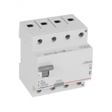 Устройство защитного отключения Legrand УЗО 4 полюса 100mA 25А 4М (AC).