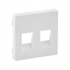 Панель лицевая Legrand двойных аудио розеток серии Valena-Life. Цвет Белый.
