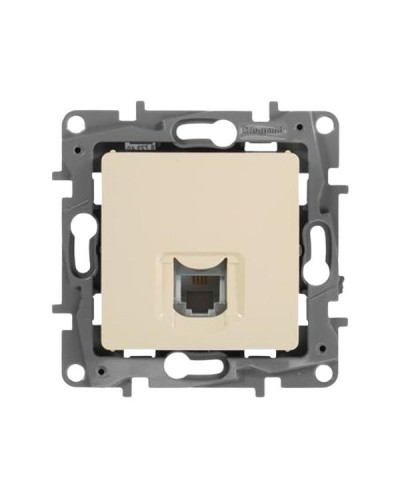 Розетка RJ11 Legrand серии Etika. Цвет Слоновая кость.