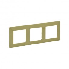 Рамка Legrand 3-поста серии Valena-Life. Цвет Лайм.