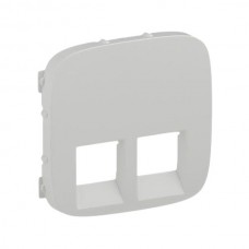 Панель лицевая Legrand розеток 2хRJ11, RJ45 серии Valena-Allure. Цвет Белый.