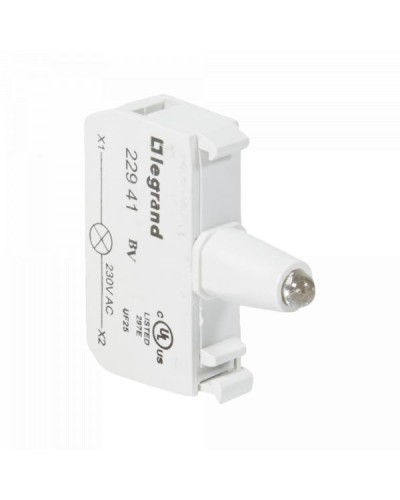 Блок подсветки для индикаторных кнопок и диффузоров Legrand под винт - 230V - зеленый. Артикул 24161