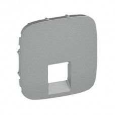 Панель лицевая Legrand розеток RJ11, RJ45 серии Valena-Allure. Цвет Алюминий.