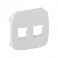 Панель лицевая Legrand двойных аудио розеток серии Valena-Allure. Цвет Белый.