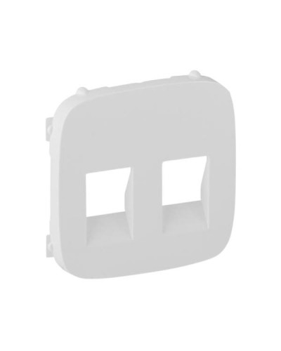Панель лицевая Legrand двойных аудио розеток серии Valena-Allure. Цвет Белый.
