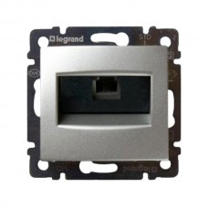 Розетка RJ45 FTP Legrand серии Valena. Цвет Алюминий.