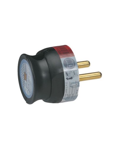 Вилка Legrand 2К 16А. Цвет Черный.