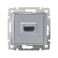 Розетка HDMI Legrand серии Valena. Цвет Алюминий.