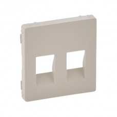 Панель лицевая Legrand двойных аудио розеток серии Valena-Life. Цвет Слоновая кость.
