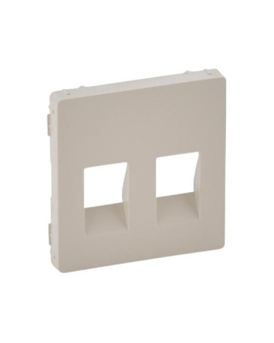 Панель лицевая Legrand двойных аудио розеток серии Valena-Life. Цвет Слоновая кость.