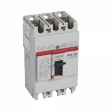 Автоматический выключатель Legrand DRX 125 B - с фиксированными уставками - 10 кА - 415 В~ - 3П - 125 A. Артикул 027009