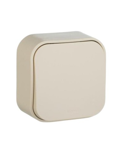 Выключатель Legrand 10 A - 250 B~ IP 20 серии Quteo. Цвет Слоновая кость.