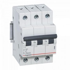 Автоматический выключатель Legrand RX3 3 фазы 6A 3М (Тип C) 4,5 kA.