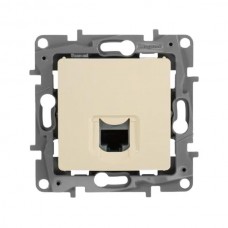 Розетка информационная Legrand RJ45 - категория 5 - UTP серии Etika. Цвет Слоновая кость.