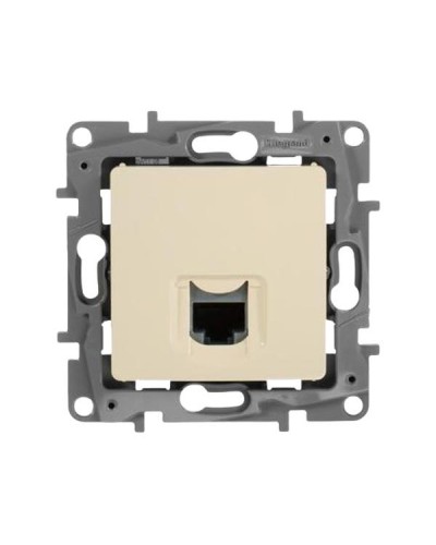 Розетка информационная Legrand RJ45 - категория 5 - UTP серии Etika. Цвет Слоновая кость.