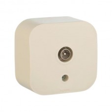 Розетка TV Legrand IP 20 серии Quteo. Цвет Слоновая кость.