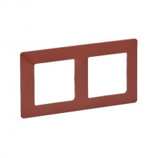 Рамка Legrand 2-поста серии Valena-Life. Цвет Терракота.