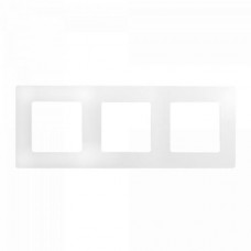 Рамка Legrand 3 поста серии Etika. Цвет Белый.