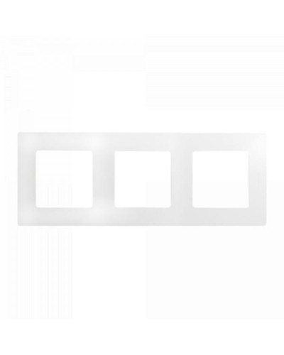 Рамка Legrand 3 поста серии Etika. Цвет Белый.