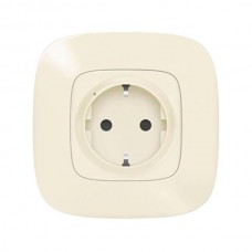 Управляемая электророзетка Legrand 2К+З 16А серии Valena-Allure. Цвет Слоновая кость.
