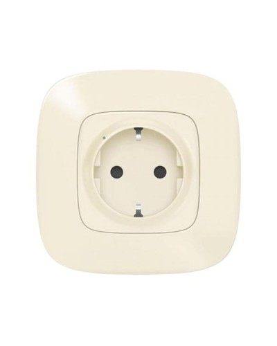 Управляемая электророзетка Legrand 2К+З 16А серии Valena-Allure. Цвет Слоновая кость.