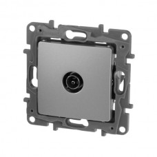 Розетка TV Legrand серии Etika. Цвет Алюминий.