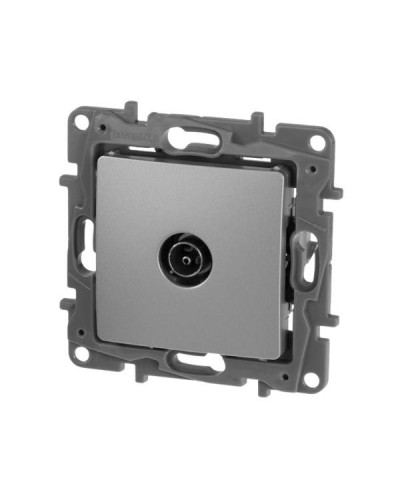 Розетка TV Legrand серии Etika. Цвет Алюминий.