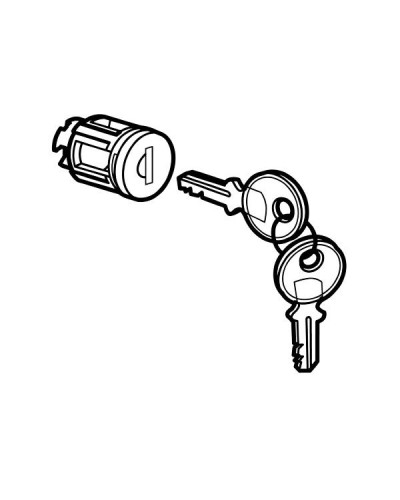 Замок тип 405 Legrand для металлических или стекленных дверей XL³ - с 1 комплектом из 2 ключей / KEY BARREL. Артикул 020291