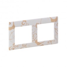Рамка Legrand 2 поста серии Valena-Life. Цвет Ампир Белый.