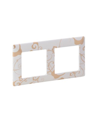 Рамка Legrand 2 поста серии Valena-Life. Цвет Ампир Белый.