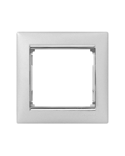 Рамка Legrand 1 пост серии Valena. Цвет Алюминий/Серебро.